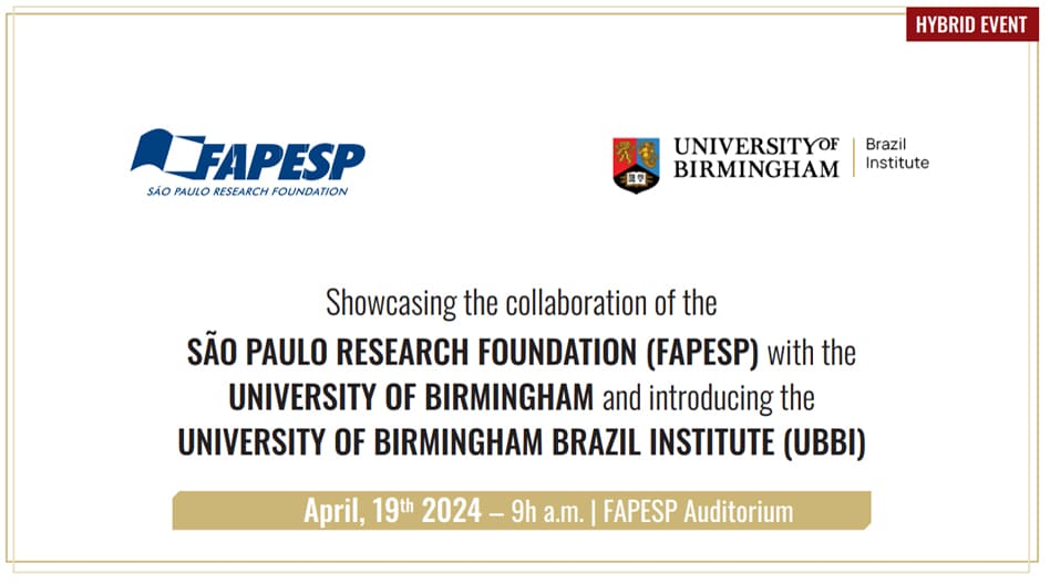 Colaboração da FAPESP com a Universidade de Birmingham